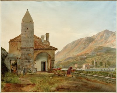 Franciskanerklosteret i Omblatal nær Ragusa af Rudolf von Alt