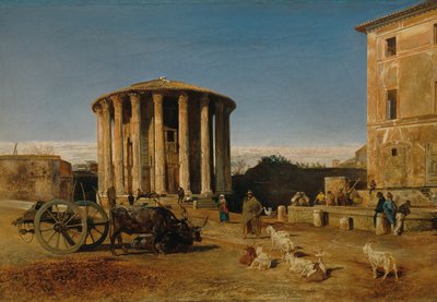 Vestas tempel i Rom af Rudolf von Alt
