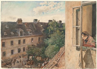 Udsigt over Alservorstadt, 1872 af Rudolf von Alt