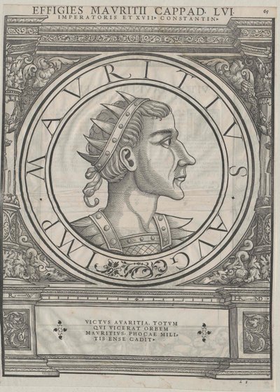 Den østromerske kejser Maurice (tryk) af Rudolph Wyssenbach
