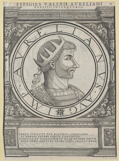 Den romerske kejser Aurelianus (tryk) af Rudolph Wyssenbach