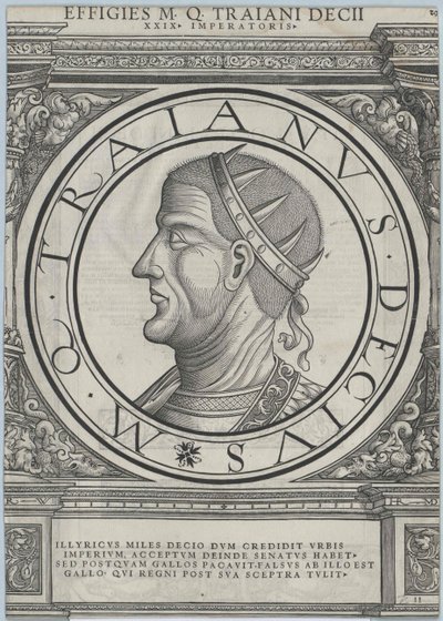 Den romerske kejser Decius (tryk) af Rudolph Wyssenbach