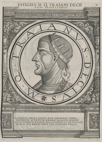 Den romerske kejser Decius (tryk) af Rudolph Wyssenbach