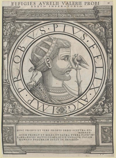 Den romerske kejser Probus (tryk) af Rudolph Wyssenbach
