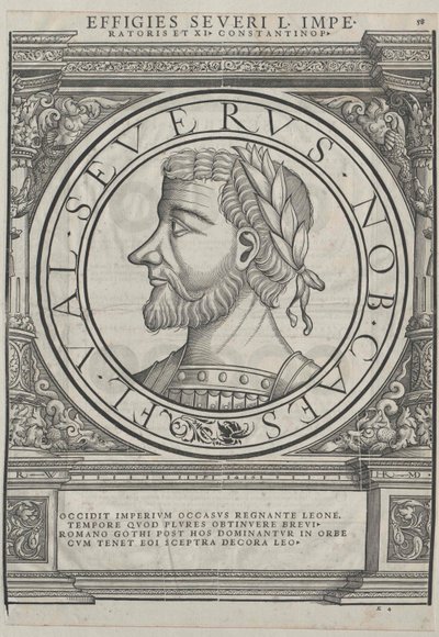 Den vestromerske kejser Libius Severus (tryk) af Rudolph Wyssenbach
