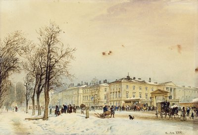 Nordstationen, Wien; Nordstationen, Wien, 1852 af Rudolf von Alt