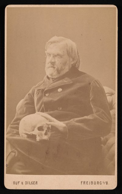 Portræt af Alexander Ecker 1816-1887, omkring 1870
