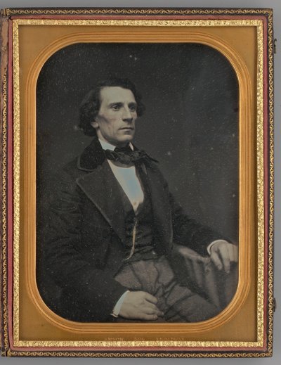 Uden titel portræt af en siddende mand, 1855. af Rufus Anson