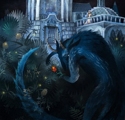 Skønheden og udyret, 2014 (blandede medier) af Runa Anastasiya Rudaya
