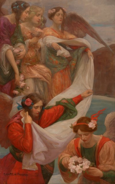 Nedstigende engle af Rupert Bunny