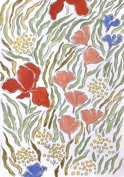 Farverig blomsterhave af Rushati Chowdhury