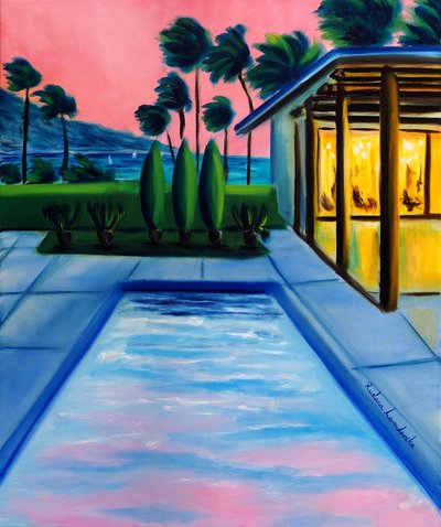 Endless Summer Sunset, 2025 (olie på lærred) af Ruslana Levandovska