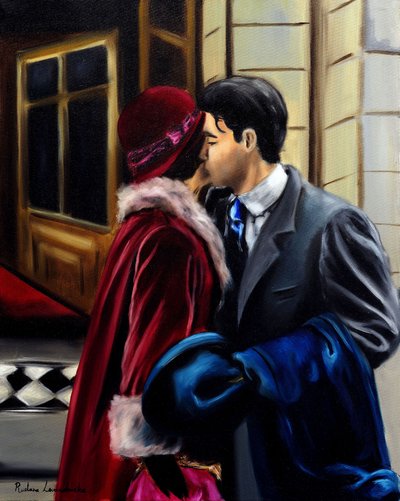 Timeless Romance, 2024 (olie på lærred) af Ruslana Levandovska