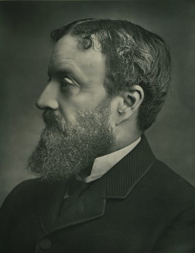 The Right Honourable Sir Michael Edward Hicks-Beach, Baronet, c1899. af Russell and Sons