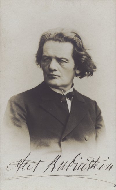 Anton Rubinstein, russisk komponist, dirigent og pianist (s/h foto) af Russian Photographer (after)