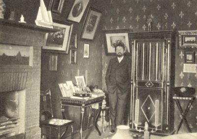 Anton Tjekhov i sit studie i Jalta, Krim af Russian Photographer