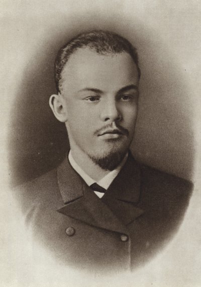 Lenin som universitetsstuderende, Samara, 1890 af Russian Photographer
