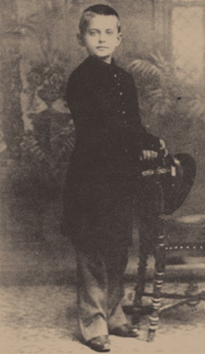 Leon Trotskij i en alder af 9, 1888 af Russian Photographer