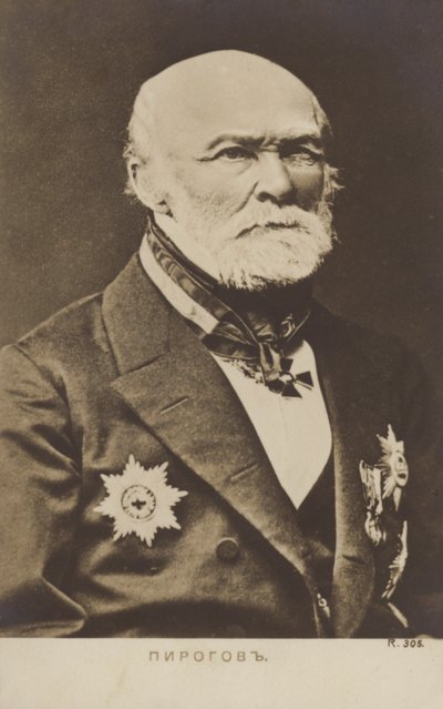 Nikolay Pirogov (1810-1881), russisk læge, videnskabsmand, kirurg og anatom af Russian Photographer
