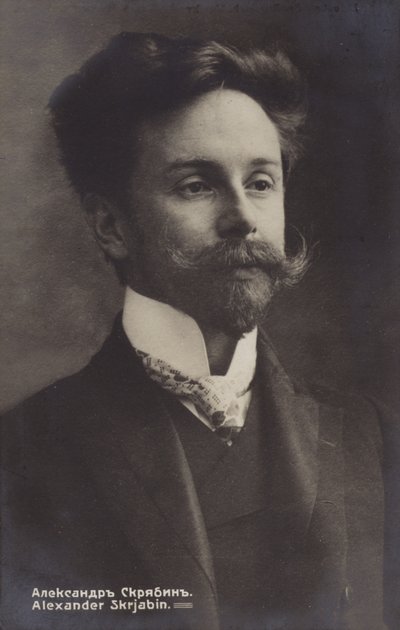 Portræt af Alexander Skrjabin af Russian Photographer