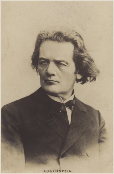 Portræt af Anton Rubinstein af Russian Photographer