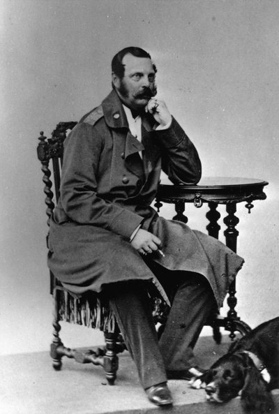 Portræt af kejser Alexander II af Rusland (Alexandre II, Alexandre Nikolaievitch Romanov, Alexander II Nikolaevich) (1818-1881) af Russian Photographer