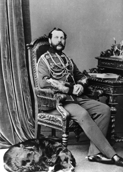 Portræt af kejser Alexander II af Rusland af Russian Photographer