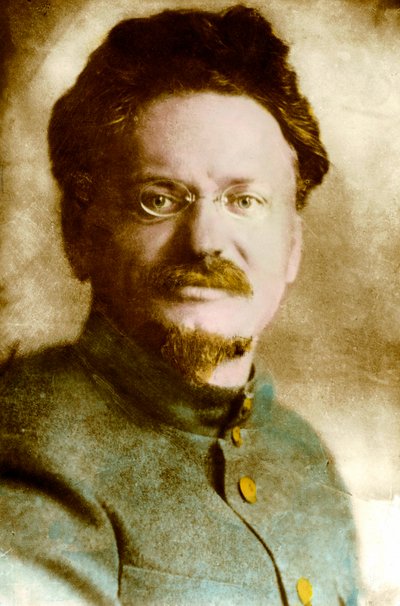 Portræt af Leon Trotsky (Trotsky), russisk teoretiker og politiker (1879-1940), 20. århundrede (foto) af Russian Photographer