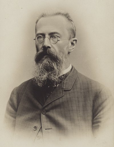 Portræt af Nikolai Rimsky-Korsakov af Russian Photographer