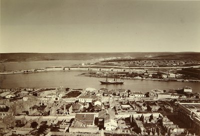 Den sydlige bugt og Cape Paul i Sevastopol (Sebastopol). Albumin-foto, slutningen af 1850