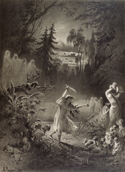 Forfærdelig hævn, 1874 af Russian School