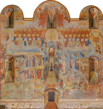 Den sidste dom, Sankt Sophia-katedralen, Vologda af Russian School