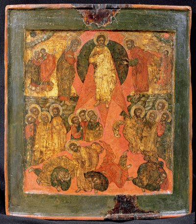 Transfigurationen (tempera på panelet) af Russian School