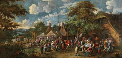 Landsbymesse, um 1700. af Rutger Verburgh