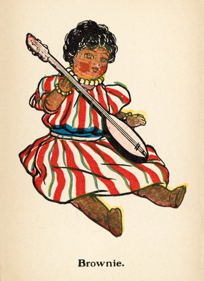 Dollies: Brownie (farve litho) af Ruth Cobb