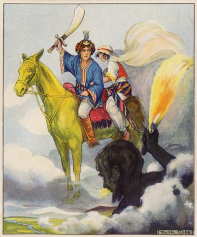 Den magiske hest af messing (farvelitografi) af Ruth Cobb