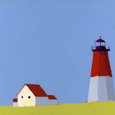 Bright Light, 2025 (akryl på træpanel) af Ruth Lague