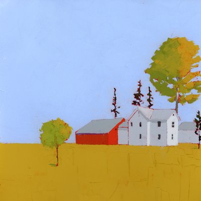 Potential, 2025 (akryl på træpanel) af Ruth Lague