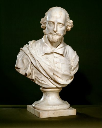 Buste af William Shakespeare, 1760 af Rysbrack