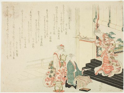 Literati maler blommeblomster af Ryuryukyo Shinsai