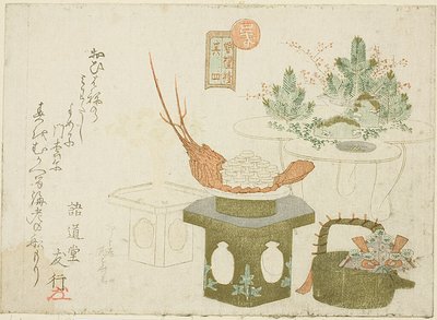 Nytårsdekorationer af Ryuryukyo Shinsai