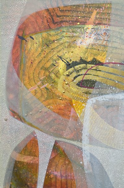 Abstrakt Golden Eye af SAN STARLING