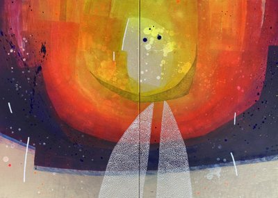 Levende kosmisk glød af SAN STARLING