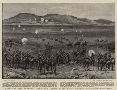 Med den 62. Imperial Yeomanry, deres første kamp, 20 miles fra Kroonstad af S.T. Dadd