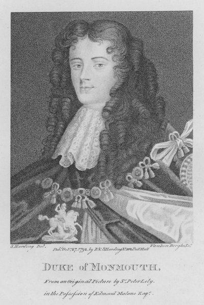 Duke of Monmouth (gravering) af S. (after) Harding