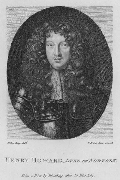 Henry Howard, hertug af Norfolk (gravering) af S. (after) Harding