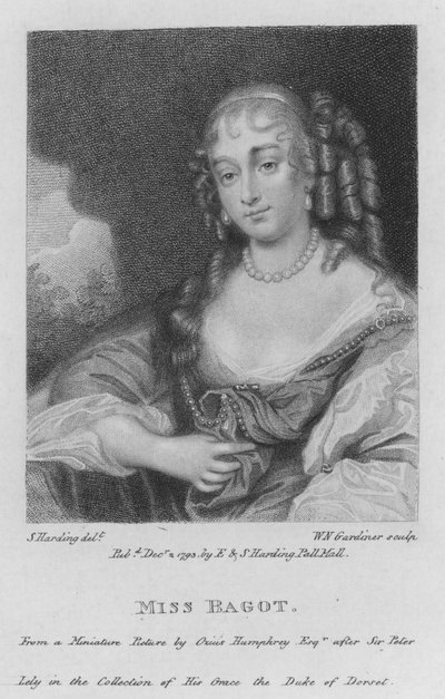 Miss Bagot (gravering) af S. (after) Harding