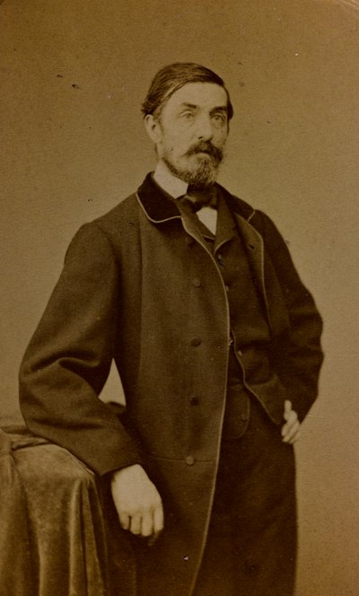 Portræt af Auguste Paul Charles Anastasi, fransk maler; visitkort (s/h foto) af S. Berthaud