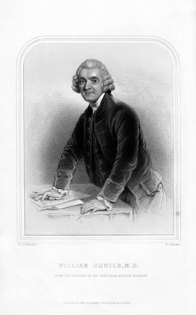 Dr. William Hunter, skotsk anatom og fødselslæge, 1870 af S. Freeman