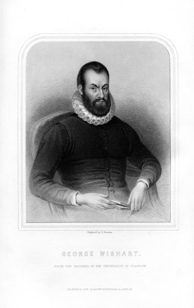 George Wishart, skotsk religiøs reformator og protestantisk martyr, 1870 af S. Freeman